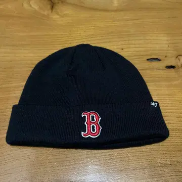 미사용 Boston Red Sox 스트릿 47 니트 모자 HIPHOP