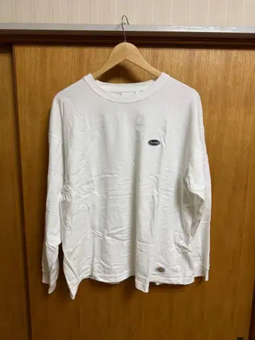 Dickies 화이트 긴팔 T셔츠 L 사이즈