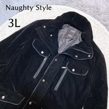 Naughty Style 3L 벨벳 블랙 자켓
