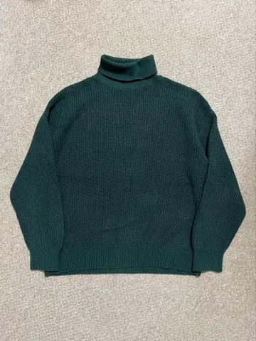 00s GAP 다크 그린 터틀넥 스웨터