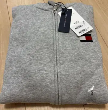 [ 새상품 ] 타미힐피거 그레이 풀 집업 후드티 속기모 S 남녀 공용