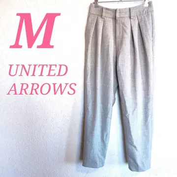 UNITED ARROWS 그레이 와이드 팬츠 M 오피스 캐주얼