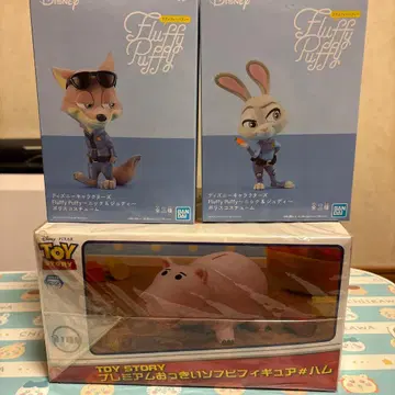 디즈니 피규어 세트 닉 주디 햄