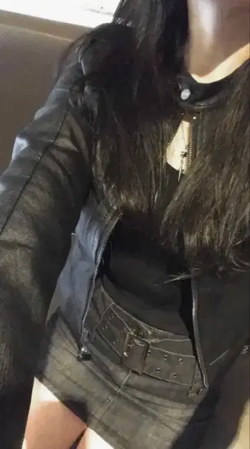 가죽 라이더 자켓 블랙 한국