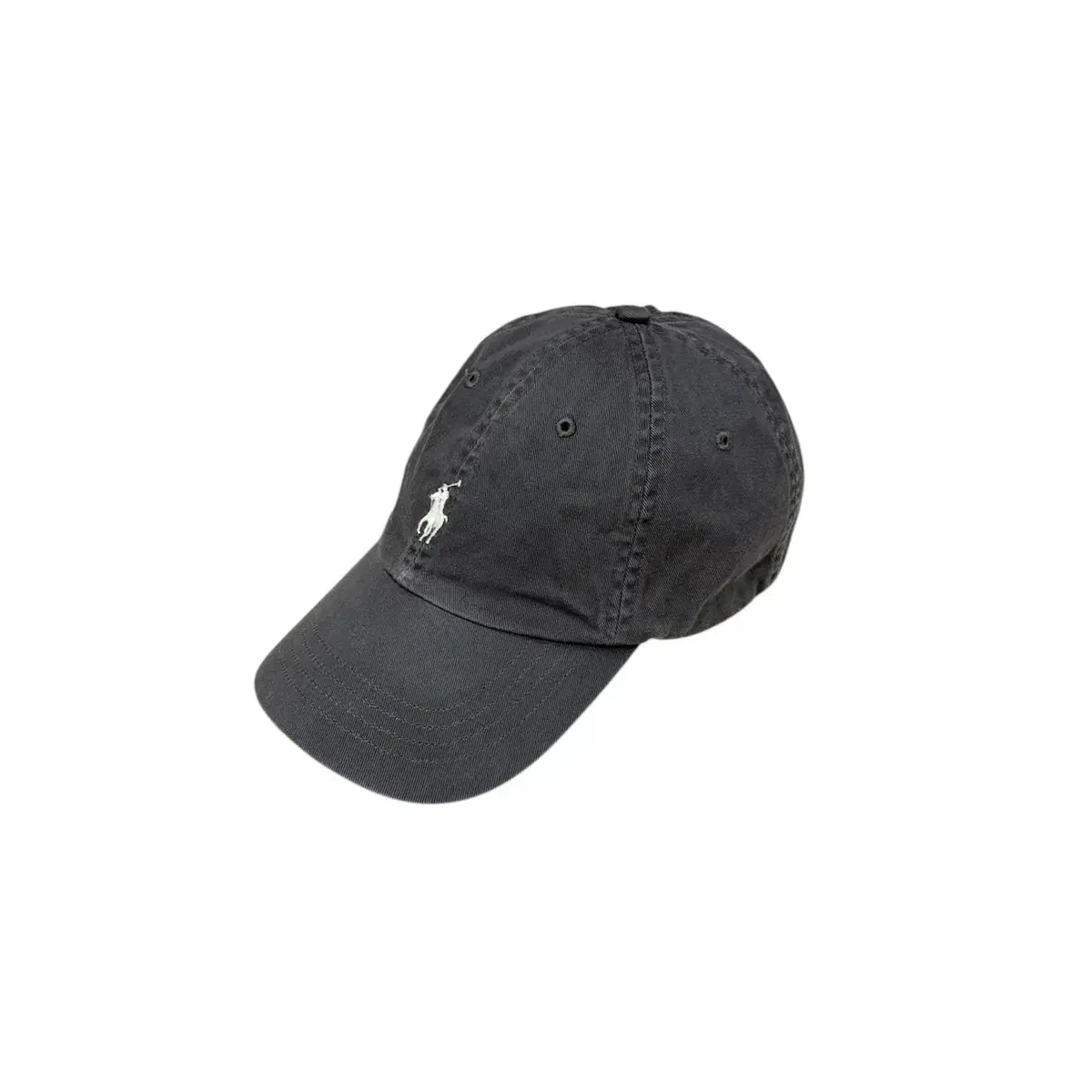 Polo Ralph Lauren Grey White Pony Ball Cap Hat