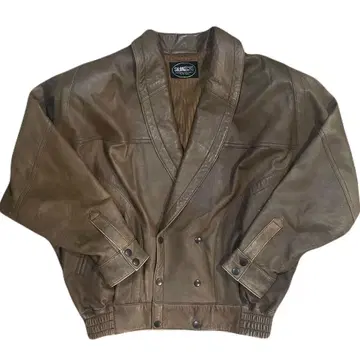 SILONECHO 더블 라이더 자켓 브라운