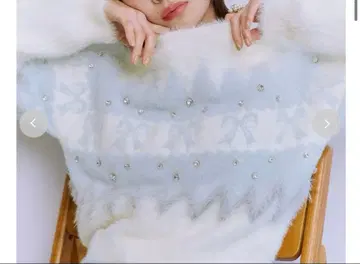 LILY BROWN [L.B CANDY STOCK] 리본 비쥬 니트