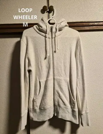 루프 휠러 지퍼 후드티 오트밀 M