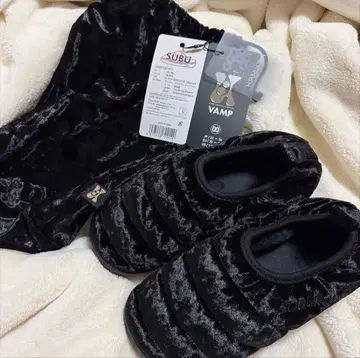 SUBU 샌들 벨로아 블랙 23cm~24cm