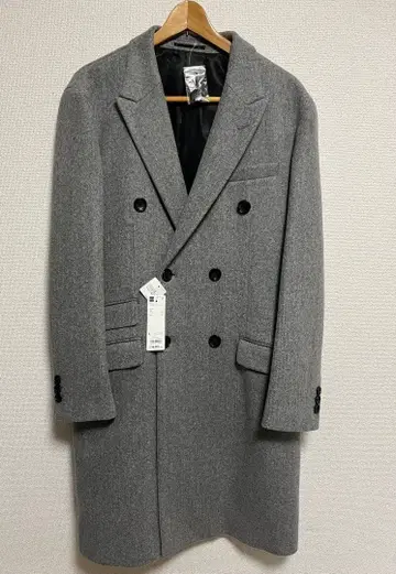 G.U 더블 브레스트 체스터 코트