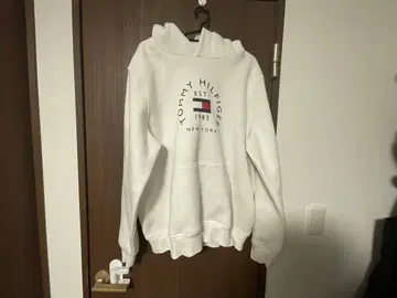 Tommy Hilfiger 화이트 후드티