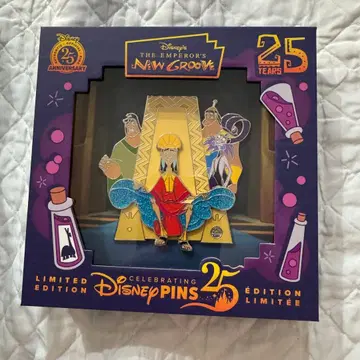 디즈니 캘리포니아 애너하임 핀 배지 25주년 70주년