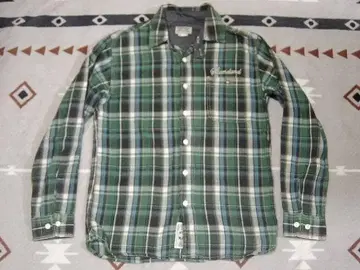 ESPEARA 플란넬 셔츠 그린 체크 무늬