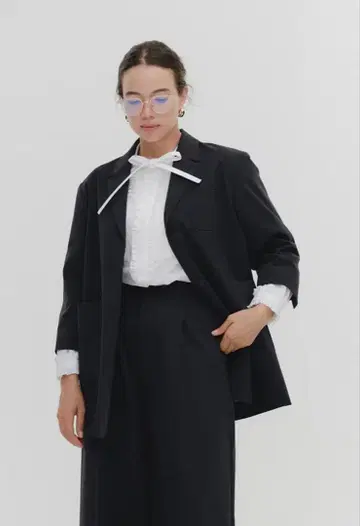 Yori 오버라이트 테일러 자켓