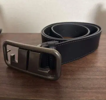 Jaded London 블랙 가죽 벨트 JL 로고