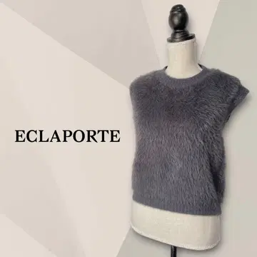 ECLAPORTE/에클라포르테/샤기 베스트/크루넥