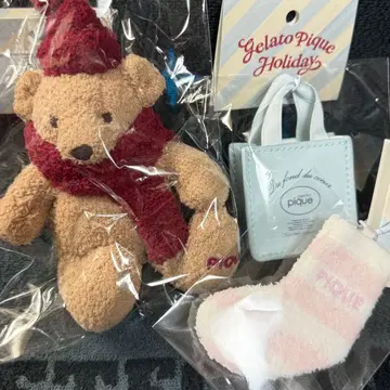 젤라또피케 크리스마스마켓 베어 참 빨간색 완판템 3종 세트