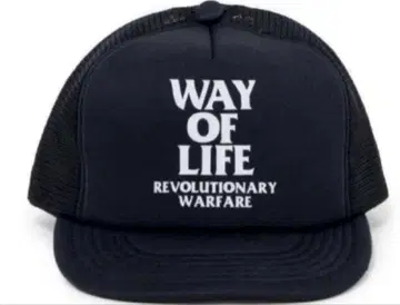 미사용 새상품 MESH CAP WAY OF LIFE BLACK 블랙