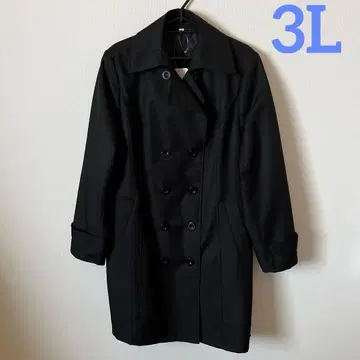 [ 새상품 ] 3L 트렌치코트 블랙 발수 방오 UV 대책 꽃가루 릴리스