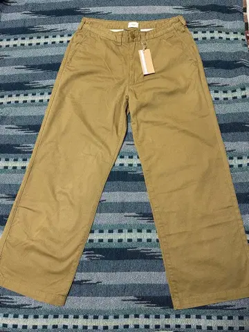 치노 팬츠 와이드 팬츠 베이지 택 포함 캐주얼 스트릿