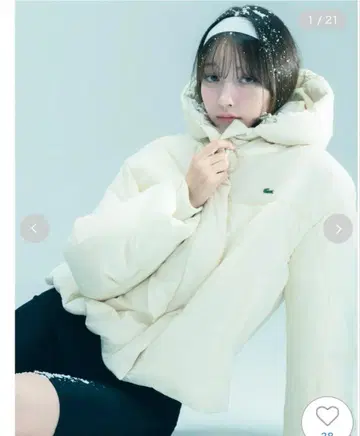 SNIDEL LACOSTE/충전솜 블루종