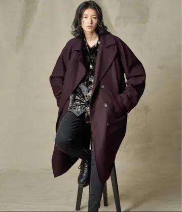 [ ADRER ] 멜톤 오버 더블 체스터 코트