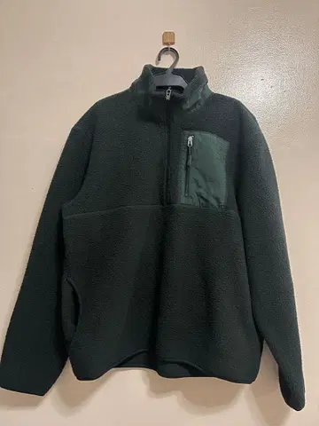 H&M 다크 그린 플리스 자켓 EUR M