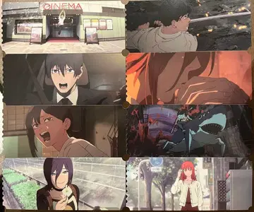 대만 한정판 극장판 체인소 맨 레제 편 혜택 캐릭터 티켓 8장