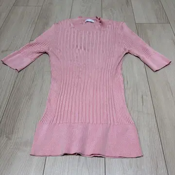 크루치아니 실크 스트레치 반팔 니트 38