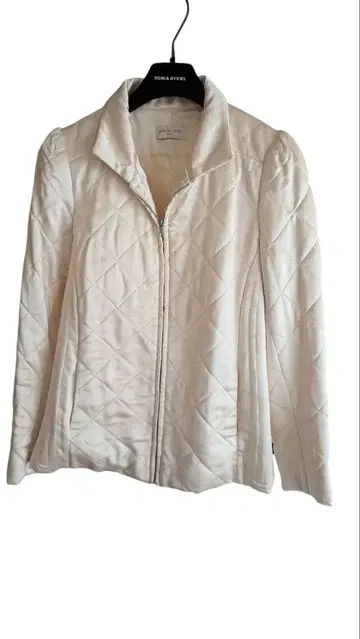 DORIES VAN NOTEN 퀼팅 실크 퍼프 슬리브 자켓