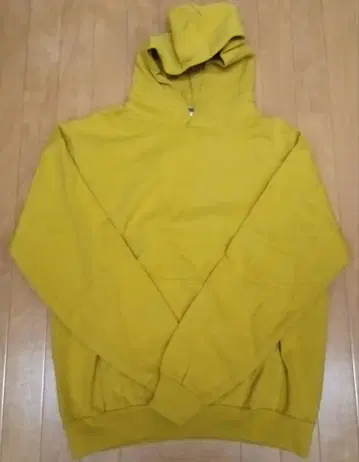 로스앤젤레스 어패럴 머스타드 색상 L 사이즈 헤비 웨이트 후드티