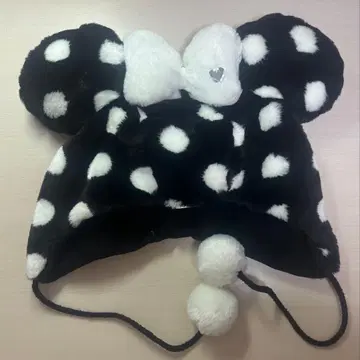 도쿄 디즈니 리조트 미키 팬캡 블랙 도트