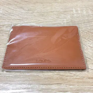 미사용 새상품 SOMES 가죽 카드 케이스 밝은 브라운