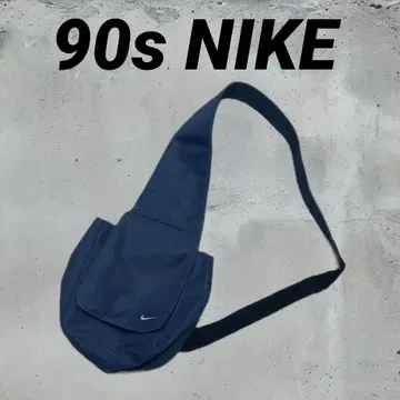90s NIKE vintage 나이키 네이비 숄더백 로고