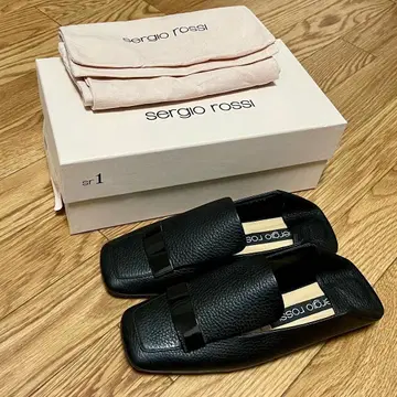 세르지오로시 로퍼 플랫 sr1 올 블랙