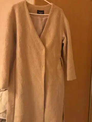 Fabulous Angela 노카라 모헤어 혼방 코트