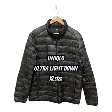 레어 유니클로 울트라 라이트 다운 자켓 카모플라쥬 XL 사이즈