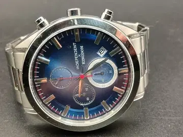 INDEPENDENT 크로노그래프 손목시계 킹덤 콜라보 시리얼 포함