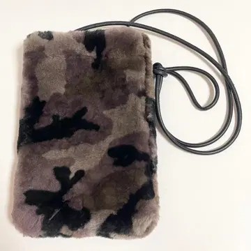 tiedeur 티에두르 에코 퍼 숄더백 카모플라쥬 새상품급