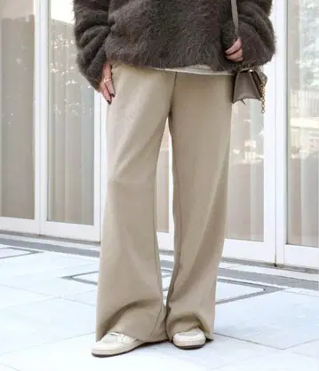 새상품 Deuxieme Classe Warm 스웨트 팬츠 베이지 36