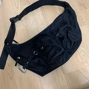 지나시스 사선 3포켓 블랙