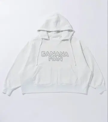 BANANA MAN 펠트 로고 후드티