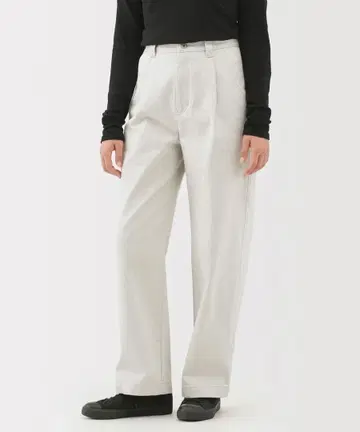 MUJI Labo 여성 재생 코튼 혼방 팬츠