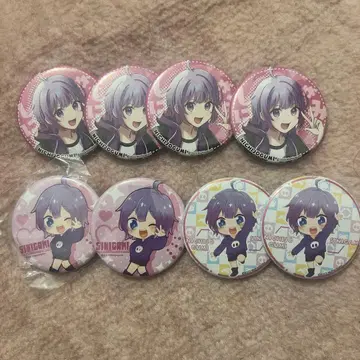 일상조 시니가미 복권 캔뱃지 8개 세트