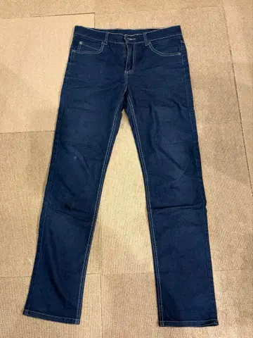 스트레이트 데님 다크 블루