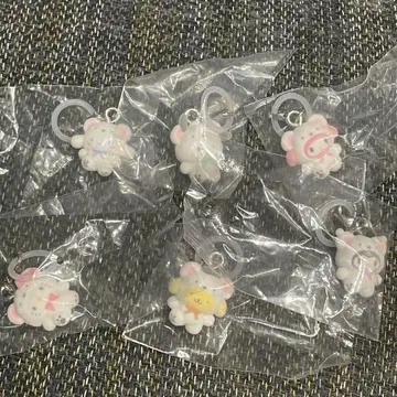 메지루시 액세서리 산리오 캐릭터즈 후와후와 스노우 전 6종 컴프 세트