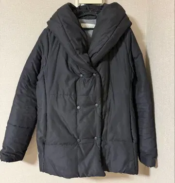 12/16까지 블랙 다운 자켓 후드 부착 프리 사이즈