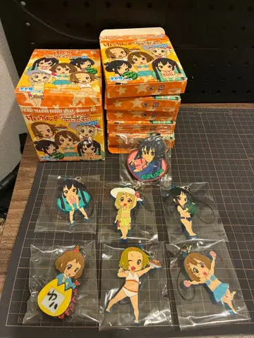 케이온 트레이딩 러버 스트랩 선행 6종 플러스 덤 1개