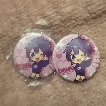 일상조 시니가미 토모타케안 콜라보 캔뱃지 2개 세트