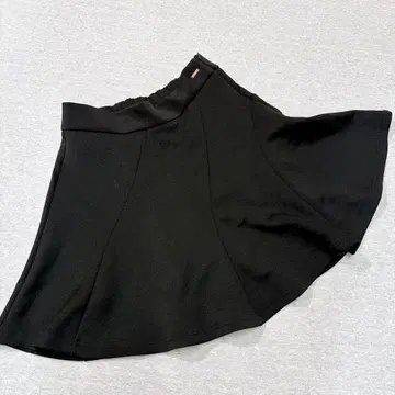 치코 [페치팬 포함] 분또 디자인 미니 스커트 프리 사이즈 블랙 허리밴딩